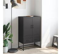 Berkfield Home Highboard Black 68x39x111.5 cm Steel Berkfield Home Black 68x39x111.5 cm