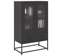 Berkfield Home Highboard Black 68x39x111.5 cm Steel Berkfield Home Black 68x39x111.5 cm