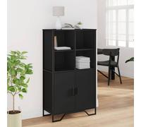 Berkfield Home Highboard Black 79.5x35.5x137.5 cm Engineered wood Berkfield Home Black 79.5x35.5x137.5 cm