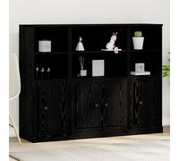 Berkfield Home Highboard Black Oak 132x35, 5x103, 5 cm Engineered Wood Berkfield Home Black