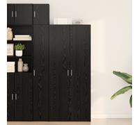 Berkfield Home Highboard Black Oak 40x42.5x185 cm Engineered Wood Berkfield Home Black 40x42.5x185 cm