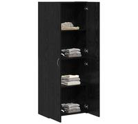 Berkfield Home Highboard Black Oak - 60 x 32 x 153 cm - Engineered wood Berkfield Home Black 60 x 32 x 153 cm