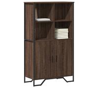 Berkfield Home Highboard Brown Oak 79.5x35.5x137.5 cm Engineered wood Berkfield Home Brown 79.5x35.5x137.5 cm