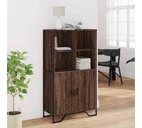 Berkfield Home Highboard Brown Oak 79.5x35.5x137.5 cm Engineered wood Berkfield Home Brown 79.5x35.5x137.5 cm