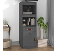 Berkfield Home Highboard Grey 34x40x108, 5 cm Solid Wood Pine Berkfield Home Grey