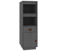 Berkfield Home Highboard Grey 34x40x108, 5 cm Solid Wood Pine Berkfield Home Grey