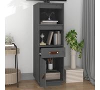 Berkfield Home Highboard Grey 34x40x108, 5 cm Solid Wood Pine Berkfield Home Grey