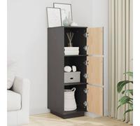Berkfield Home Highboard Grey 34x40x108.5 cm Solid Wood Pine Berkfield Home Grey 34x40x108.5 cm