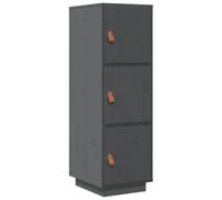Berkfield Home Highboard Grey 34x40x108.5 cm Solid Wood Pine Berkfield Home Grey 34x40x108.5 cm