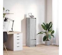 Berkfield Home Highboard Grey Sonoma 29.5x34x119.5 cm Engineered Wood Berkfield Home Grey 29.5x34x119.5 cm