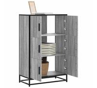 Berkfield Home Highboard Grey Sonoma 68x35x106.5 cm Engineered Wood & Metal Berkfield Home Grey 68x35x106.5 cm