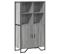 Berkfield Home Highboard Grey Sonoma 79.5x35.5x137.5 cm Engineered wood Berkfield Home Grey 79.5x35.5x137.5 cm