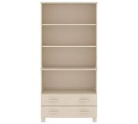 Berkfield Home Highboard HAMAR Solid Wood Pine Honey Brown in Light Brown Berkfield Home Light Brown