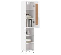 Berkfield Home Highboard High Gloss White 34.5x34x180 cm Engineered Wood Berkfield Home White 34.5x34x180 cm