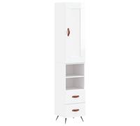 Berkfield Home Highboard High Gloss White 34.5x34x180 cm Engineered Wood Berkfield Home White 34.5x34x180 cm