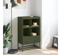 Berkfield Home Highboard Olive Green 68.5x39 x111.5 cm Steel Berkfield Home Olive 68.5x39 x111.5 cm
