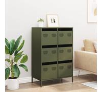 Berkfield Home Highboard Olive Green 68x39x101.5 cm Steel Berkfield Home Olive 68x39x101.5 cm