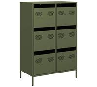 Berkfield Home Highboard Olive Green 68x39x101.5 cm Steel Berkfield Home Olive 68x39x101.5 cm