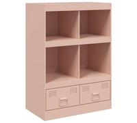 Berkfield Home Highboard Pink 67x39x95 cm Steel | Size: 67 x 39 x 95 cm Berkfield Home Pink 67 x 39 x 95 cm