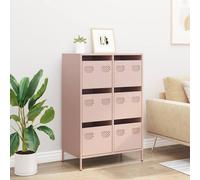 Berkfield Home Highboard Pink 68x39x101.5 cm Steel Berkfield Home Pink 68x39x101.5 cm