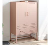 Berkfield Home Highboard Pink 68x39x111.5 cm Steel Berkfield Home Pink 68x39x111.5 cm