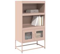 Berkfield Home Highboard Pink 68x39x123 cm Steel | Size: 68 x 39 x 123 cm Berkfield Home Pink 68 x 39 x 123 cm