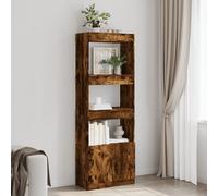 Berkfield Home Highboard¬†Smoked Oak 63x33x180 cm Engineered Wood in Brown | Size: 63 x 33 x 180 cm Berkfield Home Brown 63 x 33 x 180 cm