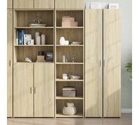 Berkfield Home Highboard Sonoma Oak 50x41x185 cm Engineered Wood in Brown | Size: 50 x 41 x 185 cm Berkfield Home Brown 50 x 41 x 185 cm