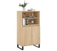Berkfield Home Highboard Sonoma Oak 60x36x110 cm Engineered Wood in Light Brown | Size: 60 x 36 x 110 cm Berkfield Home Light Brown 60 x 36 x 110 cm