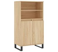 Berkfield Home Highboard Sonoma Oak 60x36x110 cm Engineered Wood in Light Brown | Size: 60 x 36 x 110 cm Berkfield Home Light Brown 60 x 36 x 110 cm