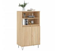 Berkfield Home Highboard Sonoma Oak 60x36x110 cm Engineered Wood in Light Brown | Size: 60 x 36 x 110 cm Berkfield Home Light Brown 60 x 36 x 110 cm