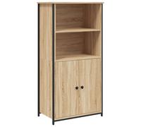 Berkfield Home Highboard Sonoma Oak 62x36x121.5 cm Engineered Wood in Light Brown Berkfield Home Light Brown 62x36x121.5 cm