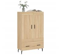 Berkfield Home Highboard Sonoma Oak 69.5x31x115 cm Engineered Wood in Light Brown Berkfield Home Light Brown 69.5x31x115 cm