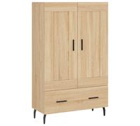 Berkfield Home Highboard Sonoma Oak 69.5x31x115 cm Engineered Wood in Light Brown Berkfield Home Light Brown 69.5x31x115 cm