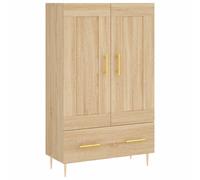 Berkfield Home Highboard Sonoma Oak 69.5x31x115 cm Engineered Wood in Light Tan Berkfield Home Light Tan 69.5x31x115 cm