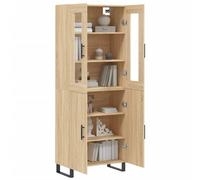 Berkfield Home Highboard Sonoma Oak 69.5x34x180 cm Engineered Wood in Light Brown Berkfield Home Light Brown 69.5x34x180 cm