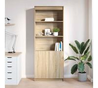 Berkfield Home Highboard Sonoma Oak 70x35x180 cm Engineered Wood in Light Brown | Size: 70 x 35 x 180 cm Berkfield Home Light Brown 70 x 35 x 180 cm