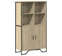 Berkfield Home Highboard Sonoma Oak 79.5x35.5x137.5 cm Engineered wood in Light Tan Berkfield Home Light Tan 79.5x35.5x137.5 cm