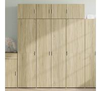 Berkfield Home Highboard Sonoma Oak 80x42.5x185 cm Engineered Wood in Light Brown Berkfield Home Light Brown 80x42.5x185 cm