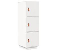 Berkfield Home Highboard White 34x40x108.5 cm Solid Wood Pine Berkfield Home White 34x40x108.5 cm
