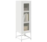 Berkfield Home Highboard White 36x39x123 cm Cold-rolled Steel | Size: 36 x 39 x 123 cm Berkfield Home White 36 x 39 x 123 cm