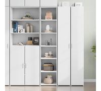 Berkfield Home Highboard White 40x41x185 cm Engineered Wood | Size: 40 x 41 x 185 cm Berkfield Home White 40 x 41 x 185 cm