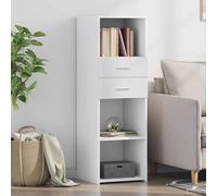Berkfield Home Highboard White 40x42.5x124 cm Engineered Wood Berkfield Home White 40x42.5x124 cm