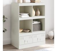 Berkfield Home Highboard White 67x39x95 cm Steel | Size: 67 x 39 x 95 cm Berkfield Home White 67 x 39 x 95 cm