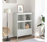 Berkfield Home Highboard White 68x39x101.5 cm Steel Berkfield Home White 68x39x101.5 cm