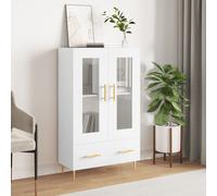 Berkfield Home Highboard White 69.5x31x115 cm Engineered Wood Berkfield Home White 69.5x31x115 cm