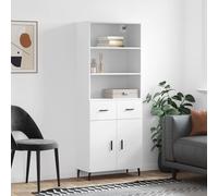 Berkfield Home Highboard White 69.5x34x180 cm Engineered Wood Berkfield Home White 69.5x34x180 cm