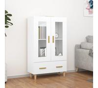Berkfield Home Highboard White 70x31x115 cm Engineered Wood | Size: 70 x 31 x 115 cm Berkfield Home White 70 x 31 x 115 cm