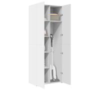 Berkfield Home Highboard White 70x42.5x185 cm Engineered Wood Berkfield Home White 70x42.5x185 cm