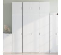 Berkfield Home Highboard White 80x42.5x249 cm Engineered Wood Berkfield Home White 80x42.5x249 cm